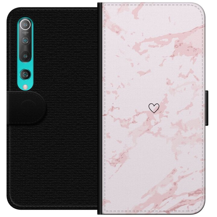 Plånboksfodral till Xiaomi Mi 10 5G med Rosa Hjärta motiv i gruppen SMARTPHONE & SURFPLATTOR / Mobilskydd / Xiaomi hos TP E-commerce Nordic AB (A64462)