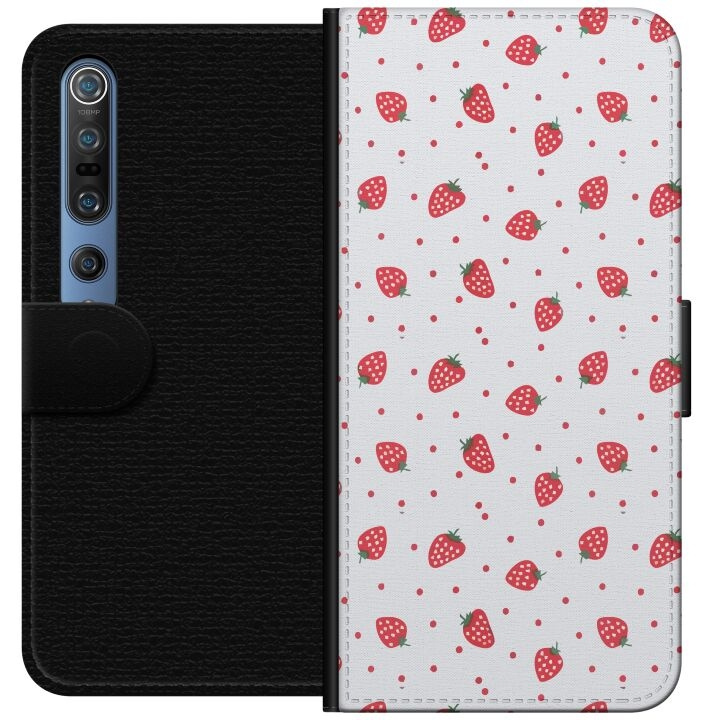 Plånboksfodral till Xiaomi Mi 10 Pro 5G med Jordgubbar motiv i gruppen SMARTPHONE & SURFPLATTOR / Mobilskydd / Xiaomi hos TP E-commerce Nordic AB (A64564)