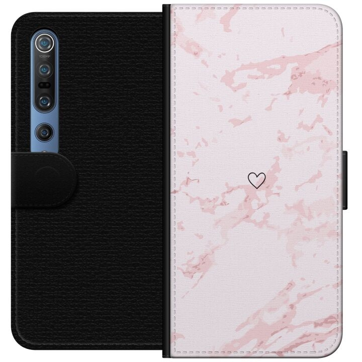 Plånboksfodral till Xiaomi Mi 10 Pro 5G med Rosa Hjärta motiv i gruppen SMARTPHONE & SURFPLATTOR / Mobilskydd / Xiaomi hos TP E-commerce Nordic AB (A64570)