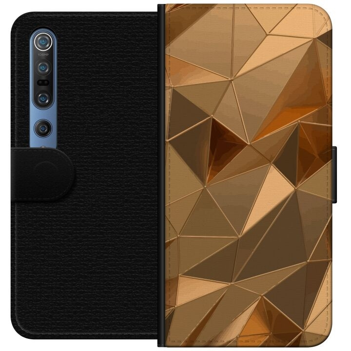 Plånboksfodral till Xiaomi Mi 10 Pro 5G med 3D Guld motiv i gruppen SMARTPHONE & SURFPLATTOR / Mobilskydd / Xiaomi hos TP E-commerce Nordic AB (A64571)