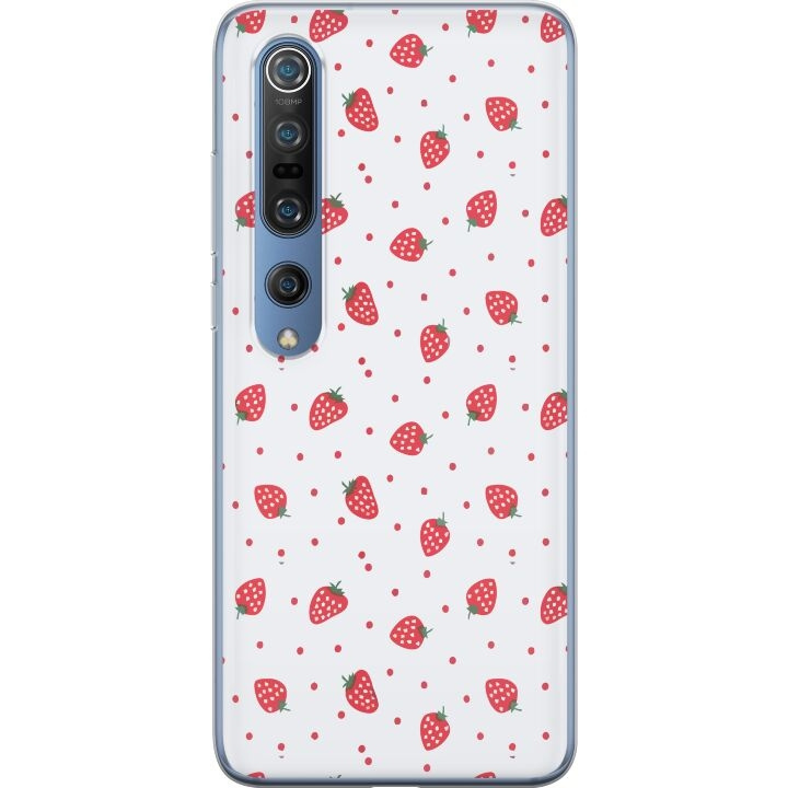 Mobilskal till Xiaomi Mi 10 Pro 5G med Jordgubbar motiv i gruppen SMARTPHONE & SURFPLATTOR / Mobilskydd / Xiaomi hos TP E-commerce Nordic AB (A64591)