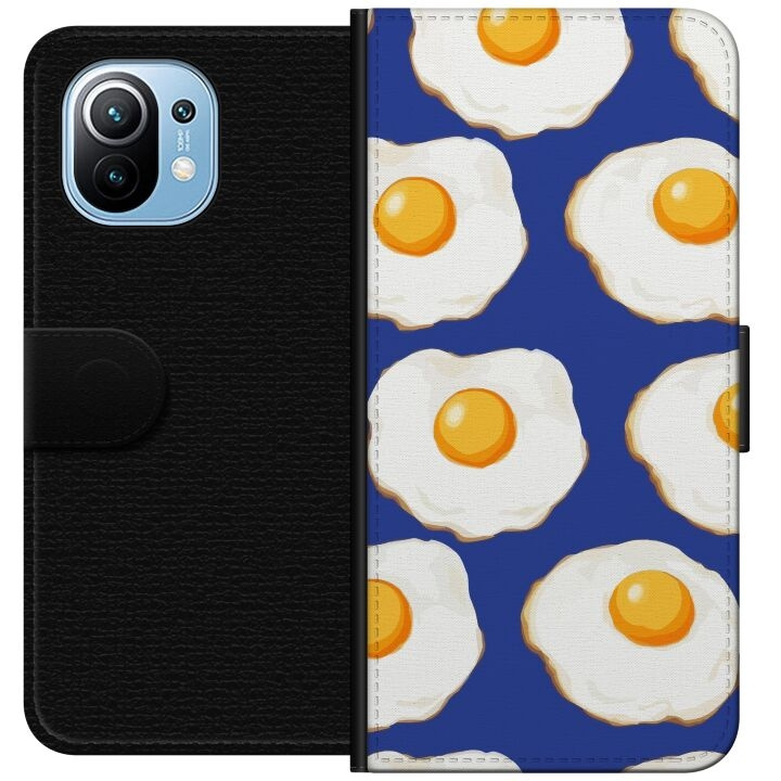 Plånboksfodral till Xiaomi Mi 11 med Stekta ägg motiv i gruppen SMARTPHONE & SURFPLATTOR / Mobilskydd / Xiaomi hos TP E-commerce Nordic AB (A64742)