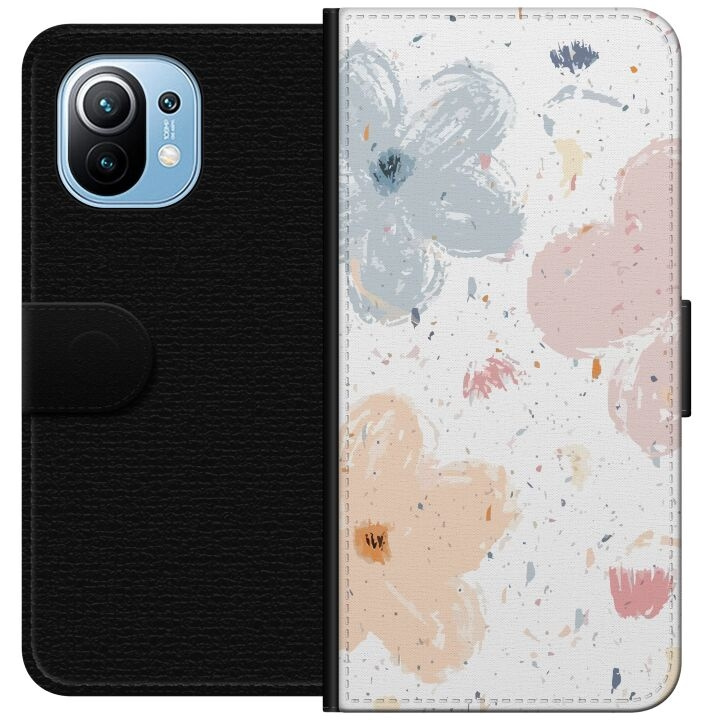 Plånboksfodral till Xiaomi Mi 11 med Blommor motiv i gruppen SMARTPHONE & SURFPLATTOR / Mobilskydd / Xiaomi hos TP E-commerce Nordic AB (A64748)