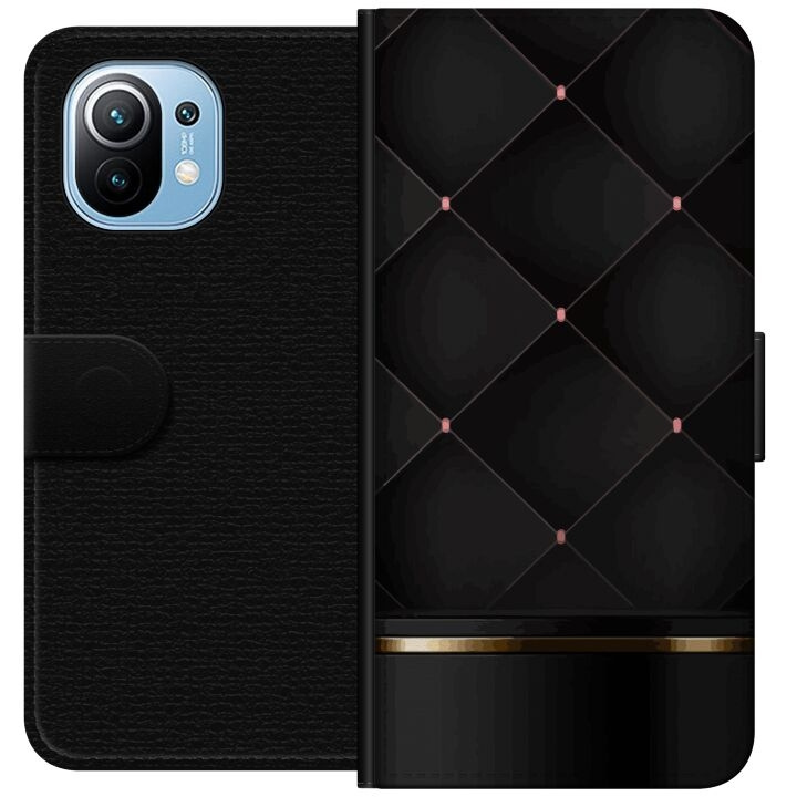 Plånboksfodral till Xiaomi Mi 11 med Lyxig linje motiv i gruppen SMARTPHONE & SURFPLATTOR / Mobilskydd / Xiaomi hos TP E-commerce Nordic AB (A64751)