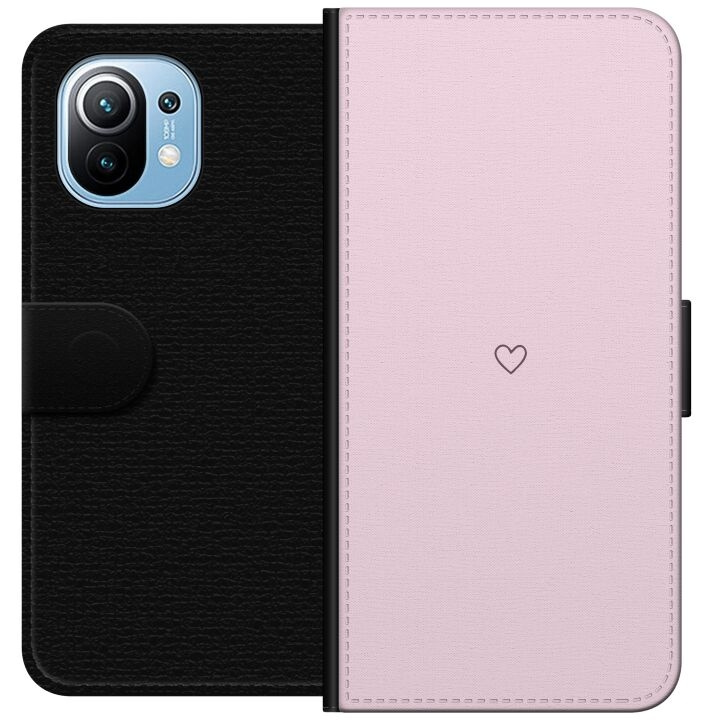 Plånboksfodral till Xiaomi Mi 11 med Hjärta motiv i gruppen SMARTPHONE & SURFPLATTOR / Mobilskydd / Xiaomi hos TP E-commerce Nordic AB (A64755)