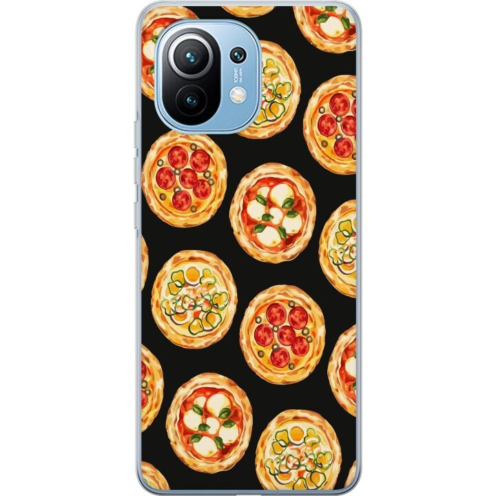 Mobilskal till Xiaomi Mi 11 med Pizza motiv i gruppen SMARTPHONE & SURFPLATTOR / Mobilskydd / Xiaomi hos TP E-commerce Nordic AB (A64776)