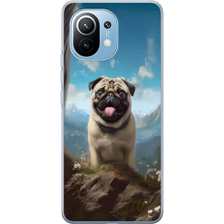 Mobilskal till Xiaomi Mi 11 med Glad Hund motiv i gruppen SMARTPHONE & SURFPLATTOR / Mobilskydd / Xiaomi hos TP E-commerce Nordic AB (A64781)