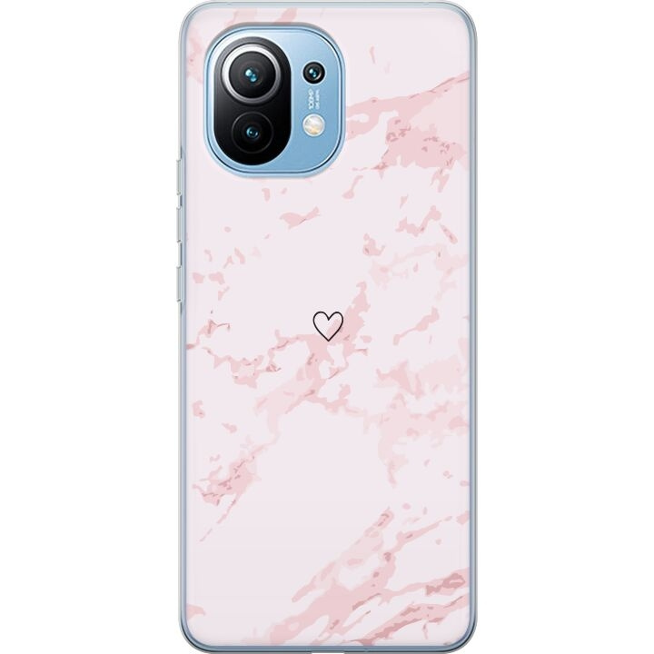 Mobilskal till Xiaomi Mi 11 med Rosa Hjärta motiv i gruppen SMARTPHONE & SURFPLATTOR / Mobilskydd / Xiaomi hos TP E-commerce Nordic AB (A64786)