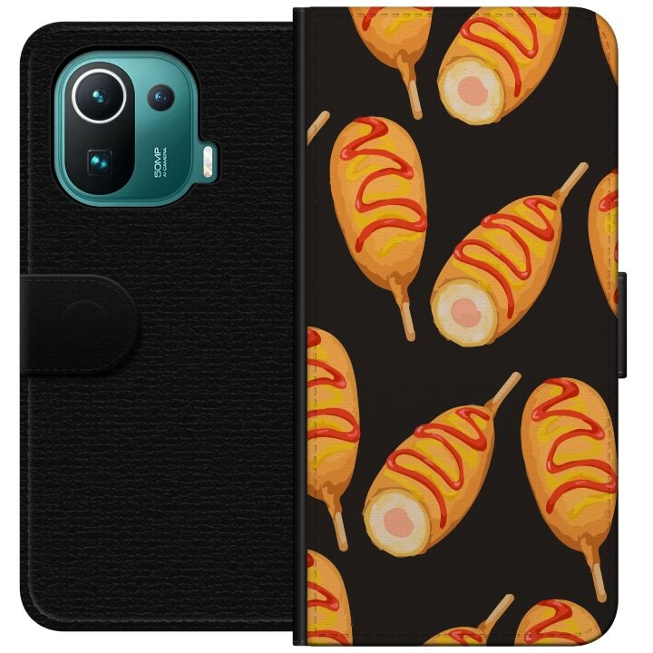 Plånboksfodral till Xiaomi Mi 11 Pro med Kycklingklubba motiv i gruppen SMARTPHONE & SURFPLATTOR / Mobilskydd / Xiaomi hos TP E-commerce Nordic AB (A64907)