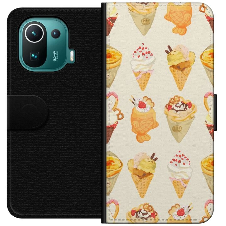 Plånboksfodral till Xiaomi Mi 11 Pro med Glassigt motiv i gruppen SMARTPHONE & SURFPLATTOR / Mobilskydd / Xiaomi hos TP E-commerce Nordic AB (A64909)