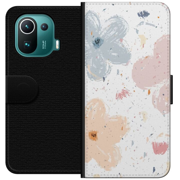 Plånboksfodral till Xiaomi Mi 11 Pro med Blommor motiv i gruppen SMARTPHONE & SURFPLATTOR / Mobilskydd / Xiaomi hos TP E-commerce Nordic AB (A64910)