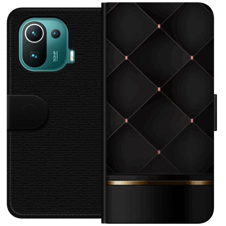Plånboksfodral till Xiaomi Mi 11 Pro med Lyxig linje motiv i gruppen SMARTPHONE & SURFPLATTOR / Mobilskydd / Xiaomi hos TP E-commerce Nordic AB (A64913)