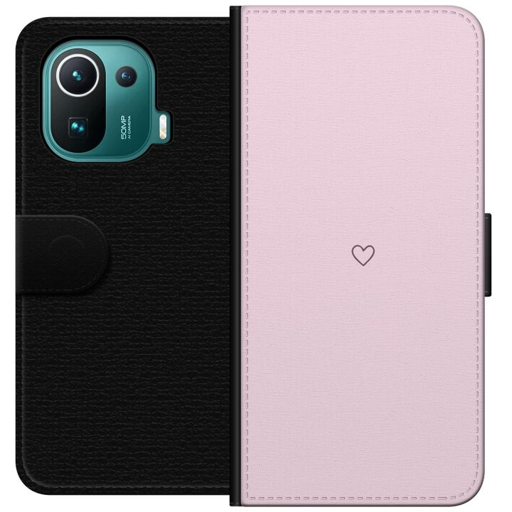 Plånboksfodral till Xiaomi Mi 11 Pro med Hjärta motiv i gruppen SMARTPHONE & SURFPLATTOR / Mobilskydd / Xiaomi hos TP E-commerce Nordic AB (A64917)