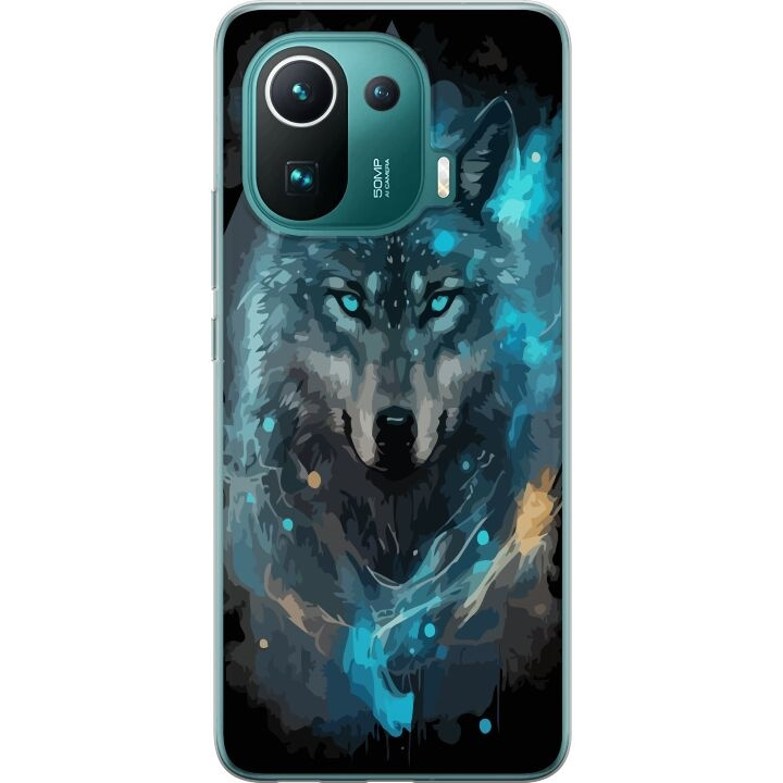 Mobilskal till Xiaomi Mi 11 Pro med Varg motiv i gruppen SMARTPHONE & SURFPLATTOR / Mobilskydd / Xiaomi hos TP E-commerce Nordic AB (A64930)