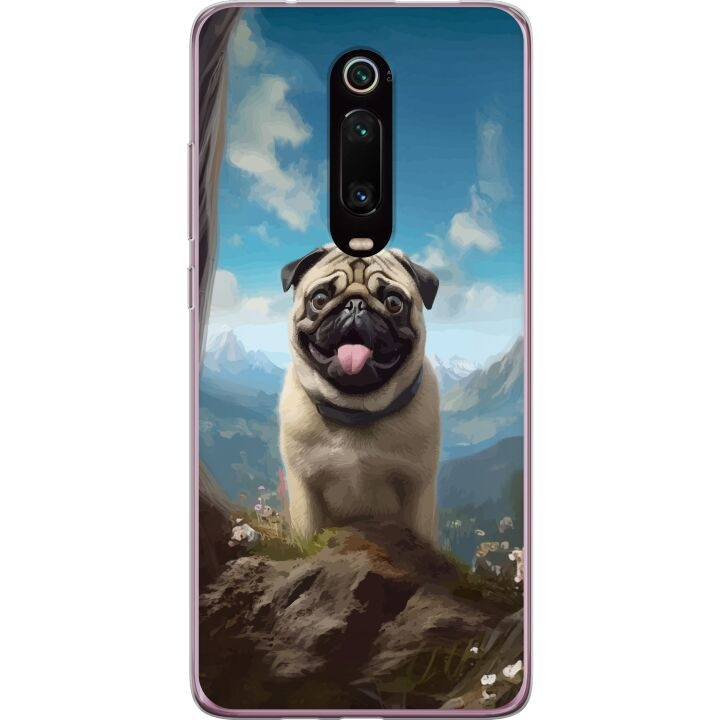 Mobilskal till Xiaomi Mi 9T Pro med Glad Hund motiv i gruppen SMARTPHONE & SURFPLATTOR / Mobilskydd / Xiaomi hos TP E-commerce Nordic AB (A65024)