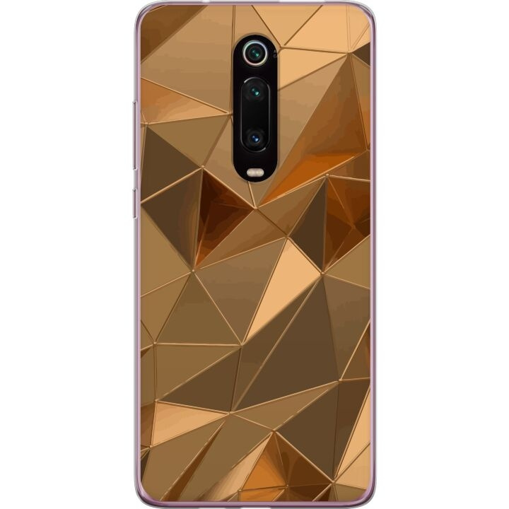 Mobilskal till Xiaomi Mi 9T Pro med 3D Guld motiv i gruppen SMARTPHONE & SURFPLATTOR / Mobilskydd / Xiaomi hos TP E-commerce Nordic AB (A65030)