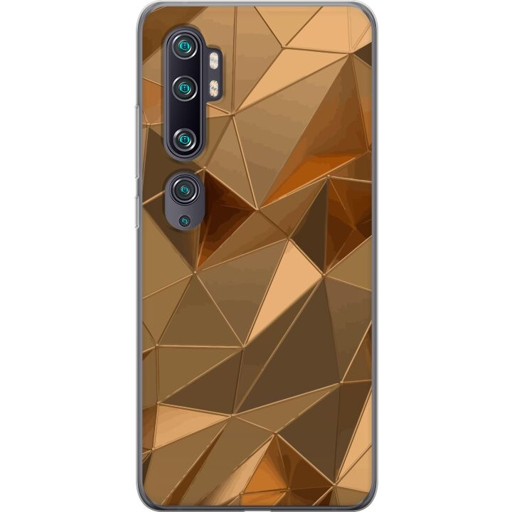 Mobilskal till Xiaomi Mi Note 10 med 3D Guld motiv i gruppen SMARTPHONE & SURFPLATTOR / Mobilskydd / Xiaomi hos TP E-commerce Nordic AB (A65057)