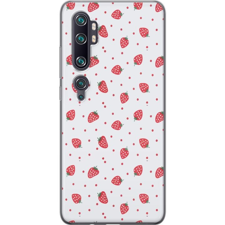 Mobilskal till Xiaomi Mi Note 10 Pro med Jordgubbar motiv i gruppen SMARTPHONE & SURFPLATTOR / Mobilskydd / Xiaomi hos TP E-commerce Nordic AB (A65104)
