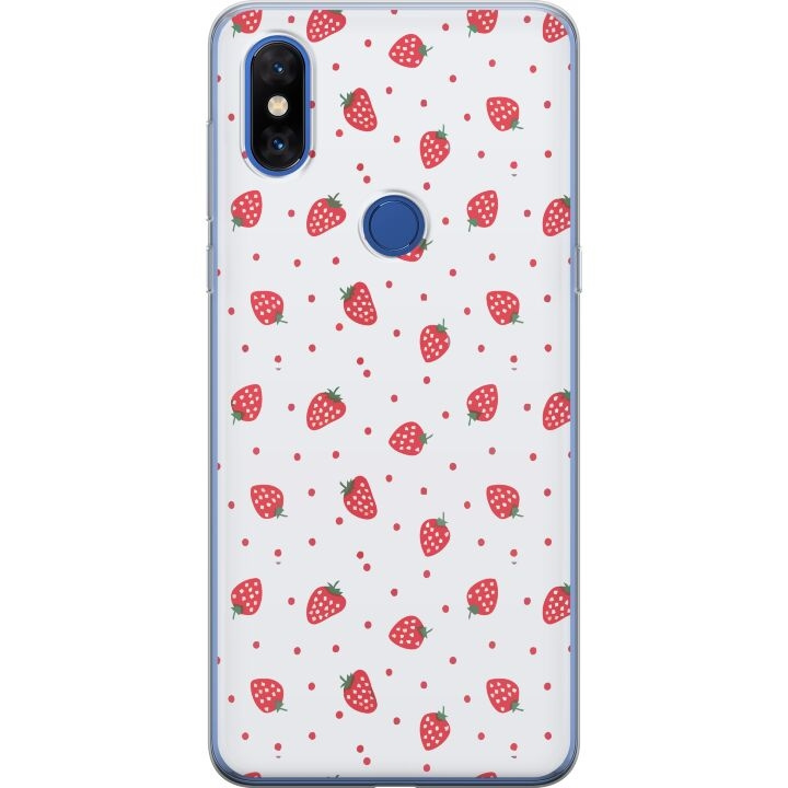 Mobilskal till Xiaomi Mi Mix 3 med Jordgubbar motiv i gruppen SMARTPHONE & SURFPLATTOR / Mobilskydd / Xiaomi hos TP E-commerce Nordic AB (A65131)
