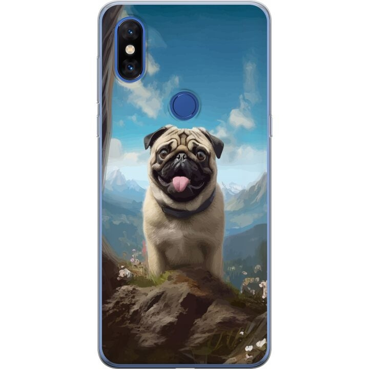 Mobilskal till Xiaomi Mi Mix 3 med Glad Hund motiv i gruppen SMARTPHONE & SURFPLATTOR / Mobilskydd / Xiaomi hos TP E-commerce Nordic AB (A65132)
