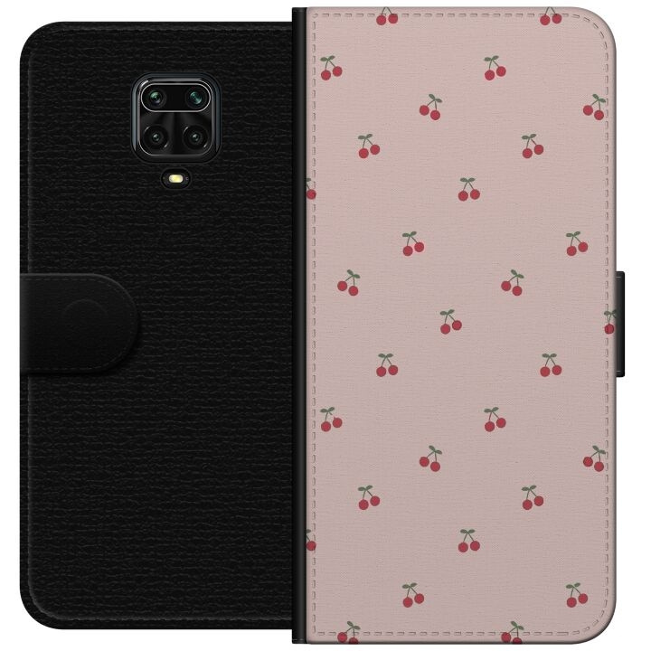 Plånboksfodral till Xiaomi Redmi Note 9 Pro med Körsbär motiv i gruppen SMARTPHONE & SURFPLATTOR / Mobilskydd / Xiaomi hos TP E-commerce Nordic AB (A65148)