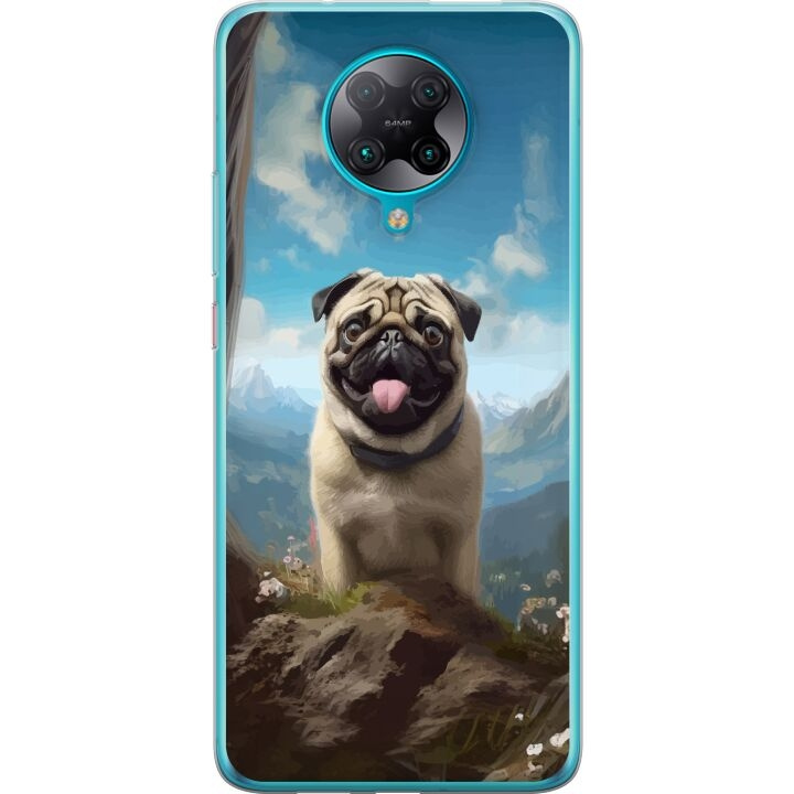 Mobilskal till Xiaomi Poco F2 Pro med Glad Hund motiv i gruppen SMARTPHONE & SURFPLATTOR / Mobilskydd / Xiaomi hos TP E-commerce Nordic AB (A65213)