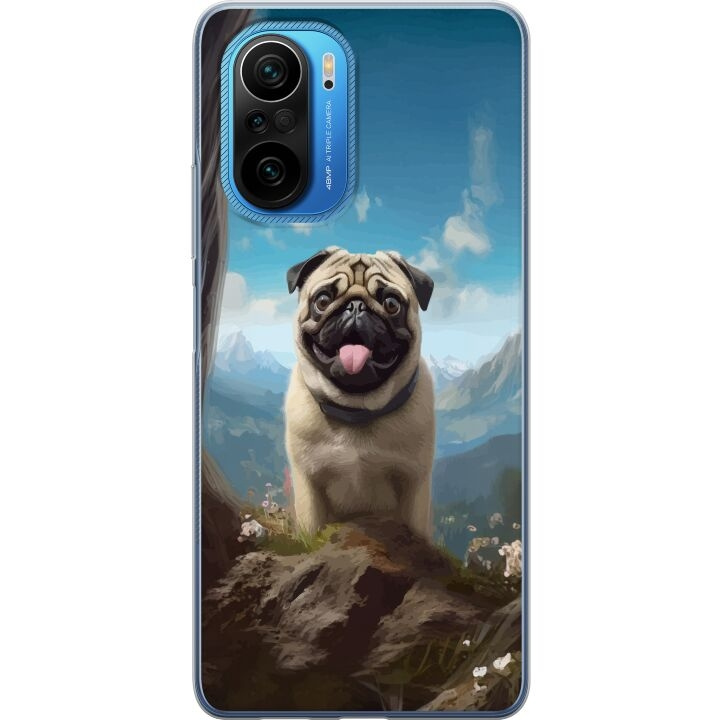 Mobilskal till Xiaomi Poco F3 med Glad Hund motiv i gruppen SMARTPHONE & SURFPLATTOR / Mobilskydd / Xiaomi hos TP E-commerce Nordic AB (A65240)