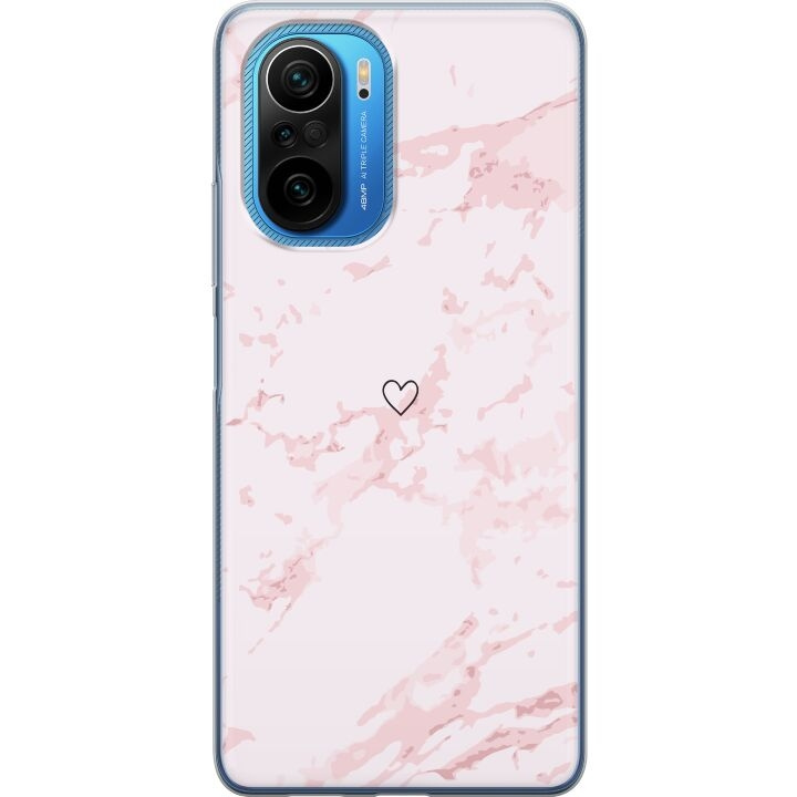 Mobilskal till Xiaomi Poco F3 med Rosa Hjärta motiv i gruppen SMARTPHONE & SURFPLATTOR / Mobilskydd / Xiaomi hos TP E-commerce Nordic AB (A65245)