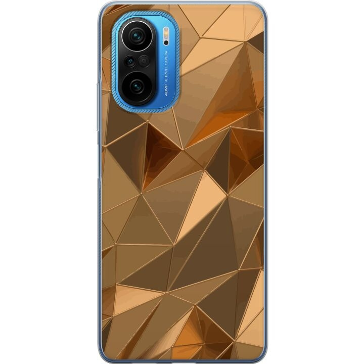 Mobilskal till Xiaomi Poco F3 med 3D Guld motiv i gruppen SMARTPHONE & SURFPLATTOR / Mobilskydd / Xiaomi hos TP E-commerce Nordic AB (A65246)