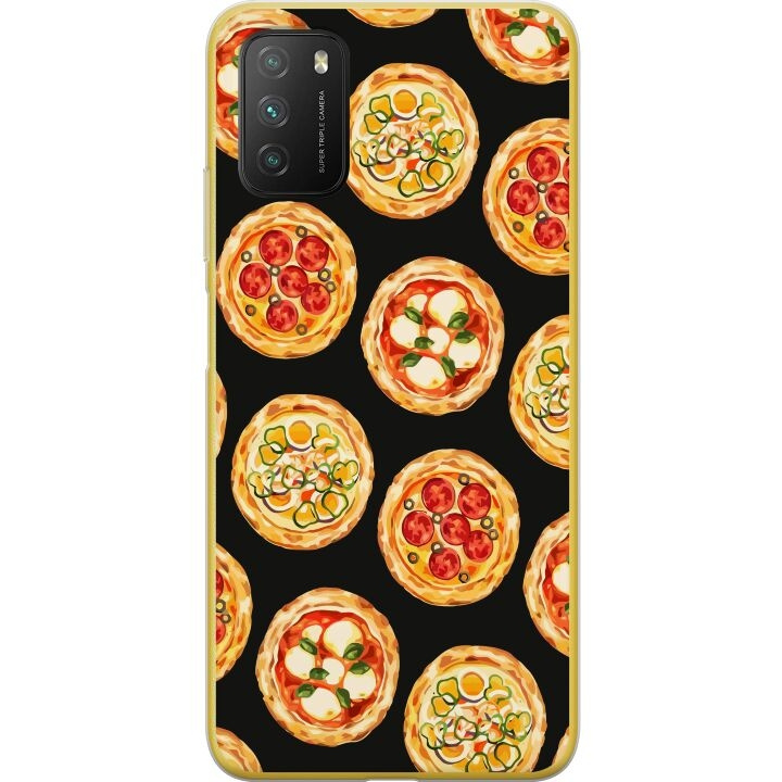 Mobilskal till Xiaomi Poco M3 med Pizza motiv i gruppen SMARTPHONE & SURFPLATTOR / Mobilskydd / Xiaomi hos TP E-commerce Nordic AB (A65316)