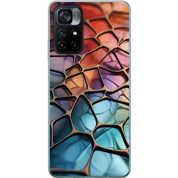 Mobilskal till Xiaomi Poco M4 Pro 5G med Metalliskt mönster motiv i gruppen SMARTPHONE & SURFPLATTOR / Mobilskydd / Xiaomi hos TP E-commerce Nordic AB (A65340)