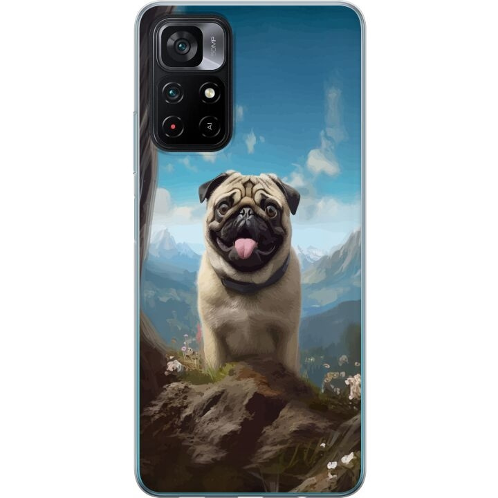 Mobilskal till Xiaomi Poco M4 Pro 5G med Glad Hund motiv i gruppen SMARTPHONE & SURFPLATTOR / Mobilskydd / Xiaomi hos TP E-commerce Nordic AB (A65348)