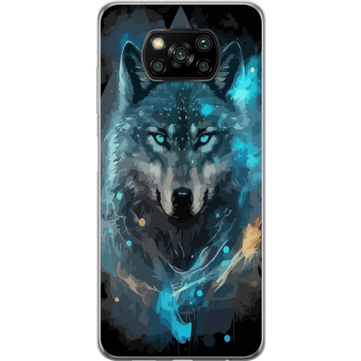 Mobilskal till Xiaomi Poco X3 NFC med Varg motiv i gruppen SMARTPHONE & SURFPLATTOR / Mobilskydd / Xiaomi hos TP E-commerce Nordic AB (A65389)