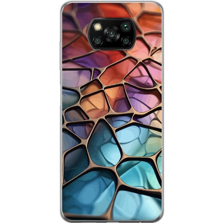 Mobilskal till Xiaomi Poco X3 NFC med Metalliskt mönster motiv i gruppen SMARTPHONE & SURFPLATTOR / Mobilskydd / Xiaomi hos TP E-commerce Nordic AB (A65394)