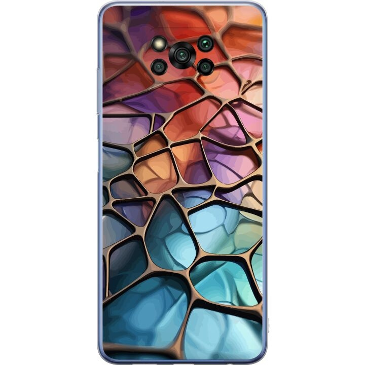 Mobilskal till Xiaomi Poco X3 Pro med Metalliskt mönster motiv i gruppen SMARTPHONE & SURFPLATTOR / Mobilskydd / Xiaomi hos TP E-commerce Nordic AB (A65421)