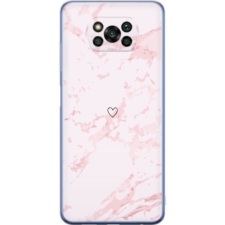 Mobilskal till Xiaomi Poco X3 Pro med Rosa Hjärta motiv i gruppen SMARTPHONE & SURFPLATTOR / Mobilskydd / Xiaomi hos TP E-commerce Nordic AB (A65434)