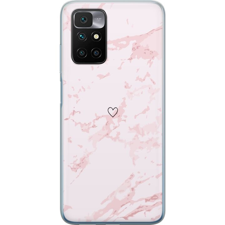 Mobilskal till Xiaomi Redmi 10 med Rosa Hjärta motiv i gruppen SMARTPHONE & SURFPLATTOR / Mobilskydd / Xiaomi hos TP E-commerce Nordic AB (A65488)