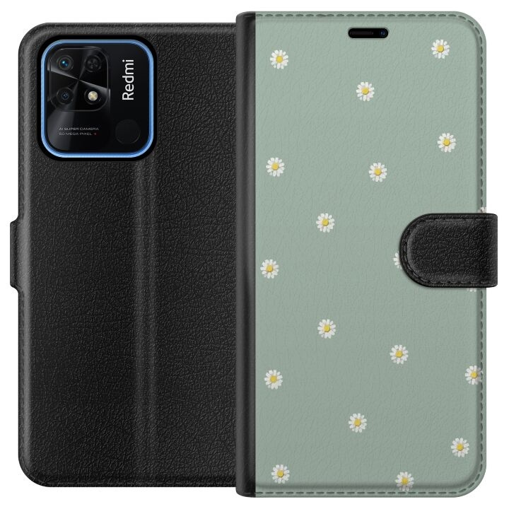 Plånboksfodral till Xiaomi Redmi 10C med Prästkragar motiv i gruppen SMARTPHONE & SURFPLATTOR / Mobilskydd / Xiaomi hos TP E-commerce Nordic AB (A65496)