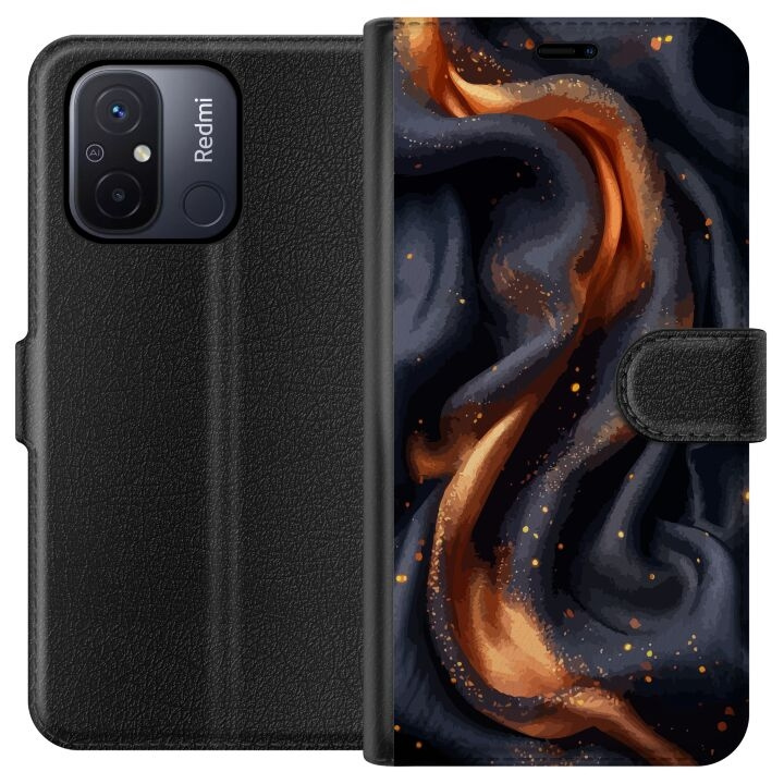 Plånboksfodral till Xiaomi Redmi 12C med Eldigt silke motiv i gruppen SMARTPHONE & SURFPLATTOR / Mobilskydd / Xiaomi hos TP E-commerce Nordic AB (A65547)