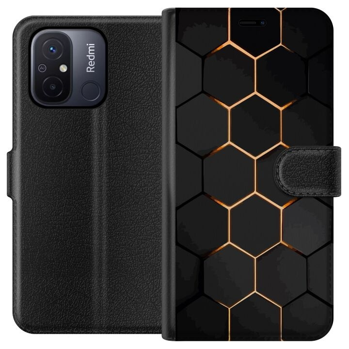 Plånboksfodral till Xiaomi Redmi 12C med Lyxigt Mönster motiv i gruppen SMARTPHONE & SURFPLATTOR / Mobilskydd / Xiaomi hos TP E-commerce Nordic AB (A65571)
