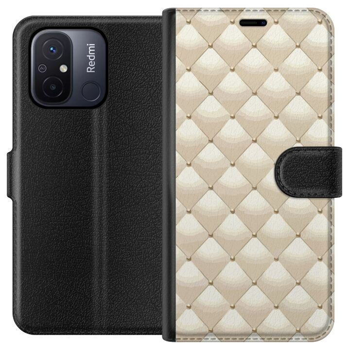 Plånboksfodral till Xiaomi Redmi 12C med Guldglans motiv i gruppen SMARTPHONE & SURFPLATTOR / Mobilskydd / Xiaomi hos TP E-commerce Nordic AB (A65572)