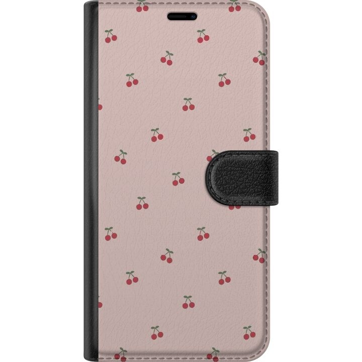 Plånboksfodral till Xiaomi Redmi 13C med Körsbär motiv i gruppen SMARTPHONE & SURFPLATTOR / Mobilskydd / Xiaomi hos TP E-commerce Nordic AB (A65607)