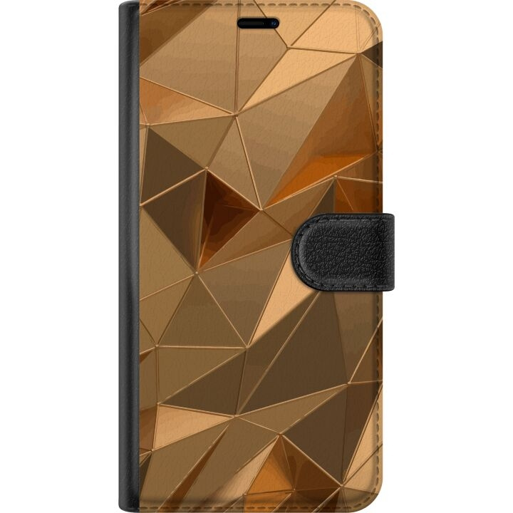 Plånboksfodral till Xiaomi Redmi 13C med 3D Guld motiv i gruppen SMARTPHONE & SURFPLATTOR / Mobilskydd / Xiaomi hos TP E-commerce Nordic AB (A65624)