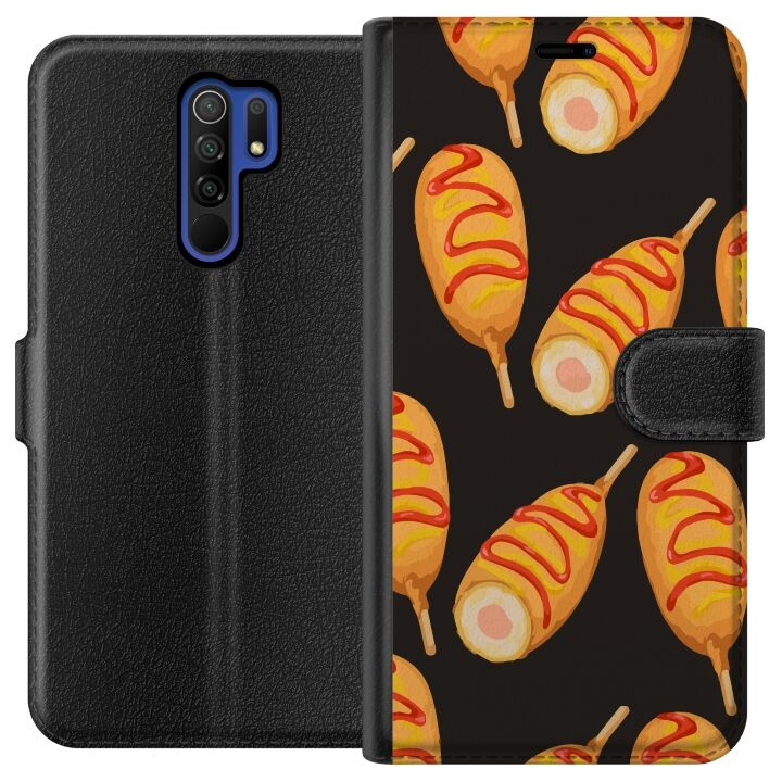 Plånboksfodral till Xiaomi Redmi 9 med Kycklingklubba motiv i gruppen SMARTPHONE & SURFPLATTOR / Mobilskydd / Xiaomi hos TP E-commerce Nordic AB (A65636)