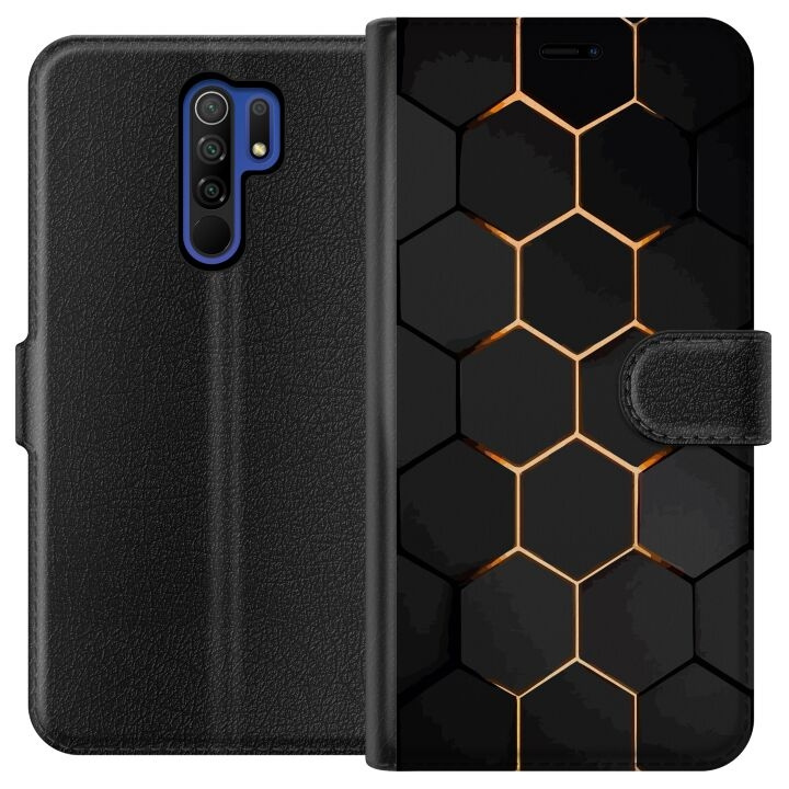 Plånboksfodral till Xiaomi Redmi 9 med Lyxigt Mönster motiv i gruppen SMARTPHONE & SURFPLATTOR / Mobilskydd / Xiaomi hos TP E-commerce Nordic AB (A65652)