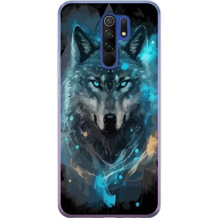 Mobilskal till Xiaomi Redmi 9 med Varg motiv i gruppen SMARTPHONE & SURFPLATTOR / Mobilskydd / Xiaomi hos TP E-commerce Nordic AB (A65659)