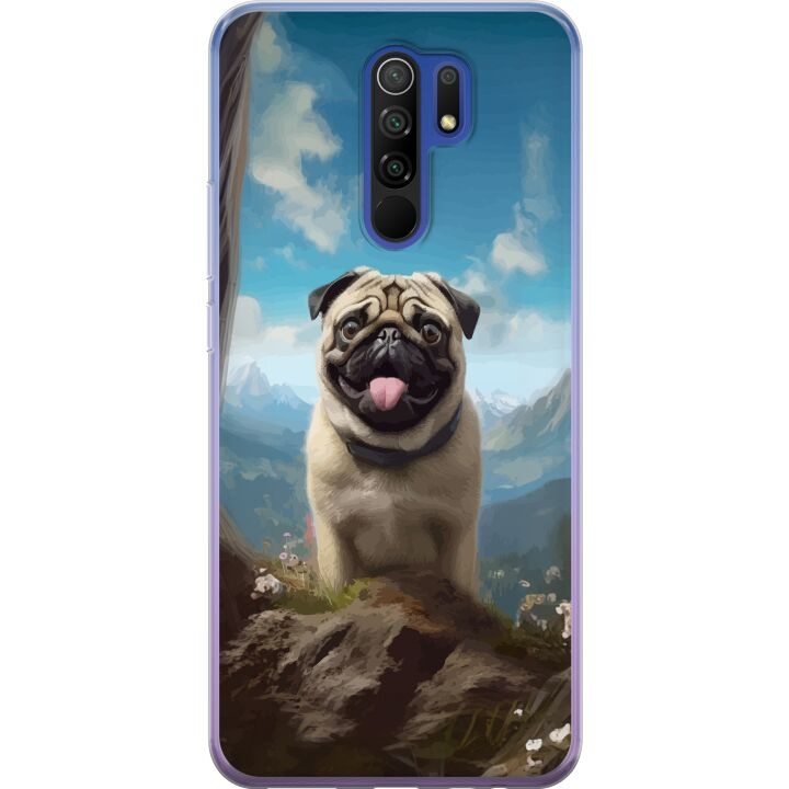 Mobilskal till Xiaomi Redmi 9 med Glad Hund motiv i gruppen SMARTPHONE & SURFPLATTOR / Mobilskydd / Xiaomi hos TP E-commerce Nordic AB (A65672)