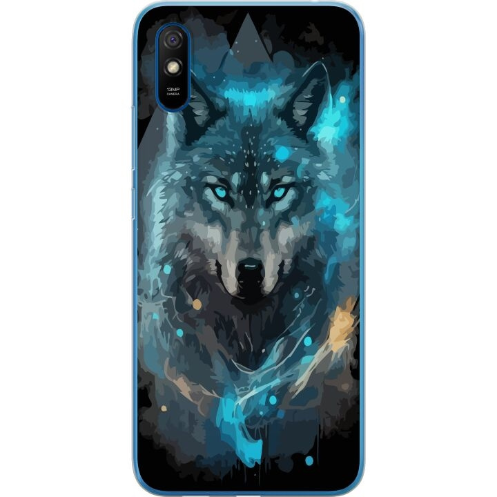 Mobilskal till Xiaomi Redmi 9AT med Varg motiv i gruppen SMARTPHONE & SURFPLATTOR / Mobilskydd / Xiaomi hos TP E-commerce Nordic AB (A65740)