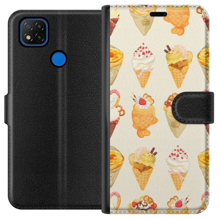 Plånboksfodral till Xiaomi Redmi 9C med Glassigt motiv i gruppen SMARTPHONE & SURFPLATTOR / Mobilskydd / Xiaomi hos TP E-commerce Nordic AB (A65773)