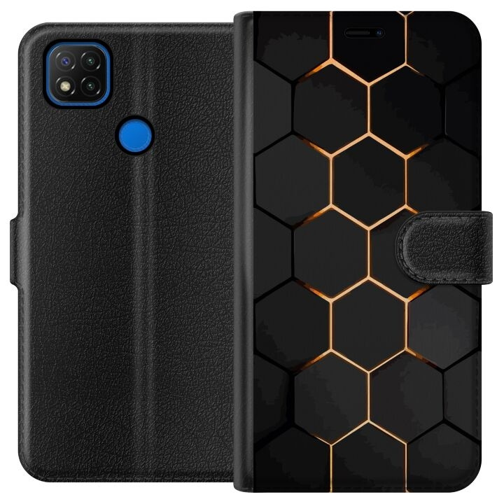 Plånboksfodral till Xiaomi Redmi 9C med Lyxigt Mönster motiv i gruppen SMARTPHONE & SURFPLATTOR / Mobilskydd / Xiaomi hos TP E-commerce Nordic AB (A65787)